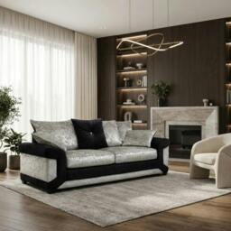 Rackhams Vegas Living Room Furniture Range - 2 Seater - Brown & Mink - thumbnail 3