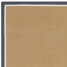 Rackhams Bordo Herringbone Jute Slate Rug - 120x170cm - thumbnail 3