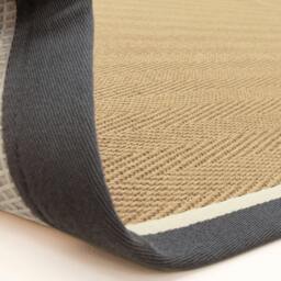 Rackhams Bordo Herringbone Jute Slate Rug - 120x170cm - thumbnail 4