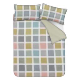 Rackhams Luxury Super Soft Crosshatch Check Reversible Complete Bedding Set - Single - thumbnail 4