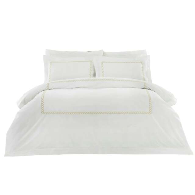 Rackhams Cleopatra Pillow Case - Gold - Oxford (Singles) - Gold - 100% Mixed - image 1