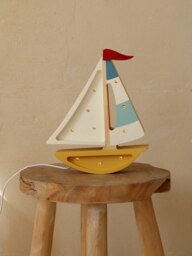 Rackhams Sailboat Lamp in Multicolour (19.5x24x5.5 cm) - Multicoloured - One size - thumbnail 3