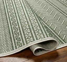 Rackhams Eagean-Global Green Ivory Off-White In- & Outdoor Rug - 160 - thumbnail 5
