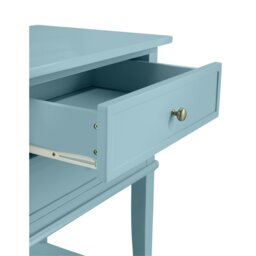 Rackhams Franklin End Table with 2 Drawers Blue - Blue - thumbnail 4