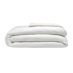 Rackhams Brushed Cotton Duvet Cover - White - Kingsize - White - 100% Cotton - thumbnail 2