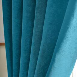 Rackhams Chenille Blackout Ring Top Eyelet Curtains - 168cm width x 183cm drop - thumbnail 4