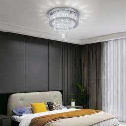 Rackhams Elegant Crystal Round Ceiling Light - 2 lights - thumbnail 2