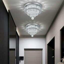 Rackhams Elegant Crystal Round Ceiling Light - 2 lights - thumbnail 4