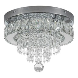 Rackhams Elegant Crystal Round Ceiling Light - 2 lights - thumbnail 6