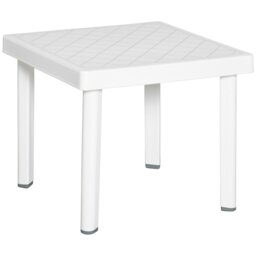 Rackhams Garden End Table Outdoor Square Accent Coffee Table for Drink Snack - thumbnail 2