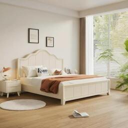Rackhams Agnes Super King Size Bed With Storage, Cream / Drawer Storage, Clearance - Super King Size/Drawer Storage
