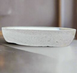 Rackhams Multi Wick Concrete Oval Loaf Bowl Candle - Tuscan Olive - thumbnail 5