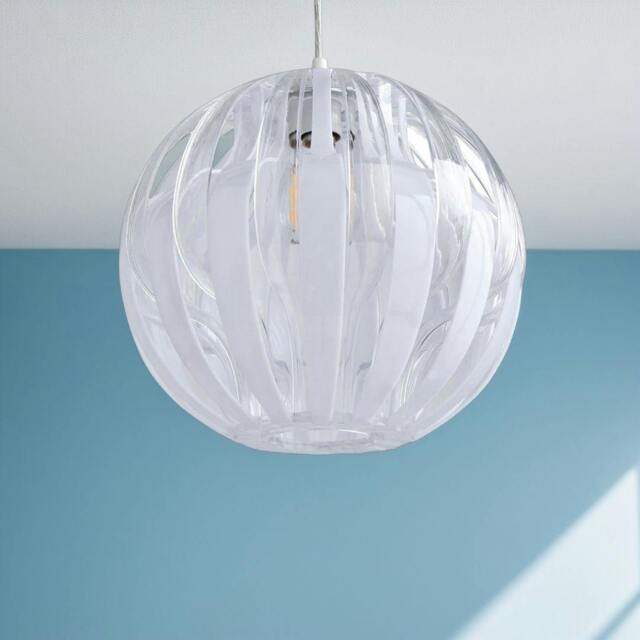 Rackhams Bimber White Easy-Fit Pendant Shade - image 1
