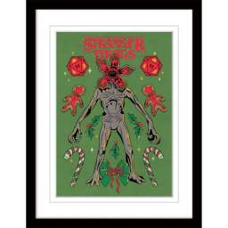 Rackhams Demogorgon Christmas Framed Art Print - Red/Green/Grey - Red/Green/Grey - 100% Mixed - thumbnail 2