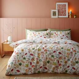 Rackhams Autumn Pumpkins Orange Duvet Cover Set - Double - thumbnail 1