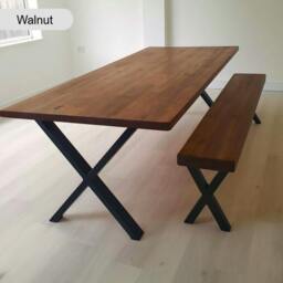 Rackhams Sleek & Slender Rustic Dining Table - 260 - 70 - thumbnail 5