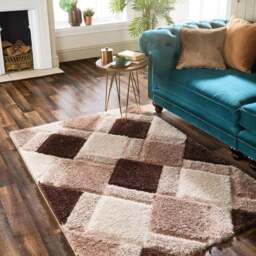 Rackhams 3D Geo Carved Rug – Beige Colour - 60X100 cm - thumbnail 3