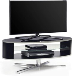"Rackhams Orbit 1100BB Gloss Black TV Stand with Gloss Black Elliptic Sides for Flat Screen TVs up to 55""" - thumbnail 3