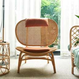 Rackhams Angelina Rattan Armchair - Oak - thumbnail 4