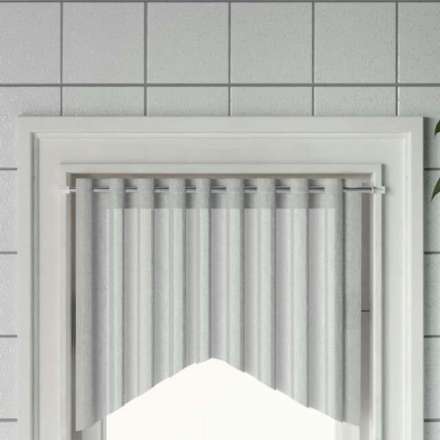 Rackhams Curtain Rails 2 pcs White and Silver 60-105 cm Aluminium