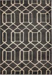 Rackhams Newport Lattice Grey Rug – Geometric - 160X230 cm - thumbnail 1