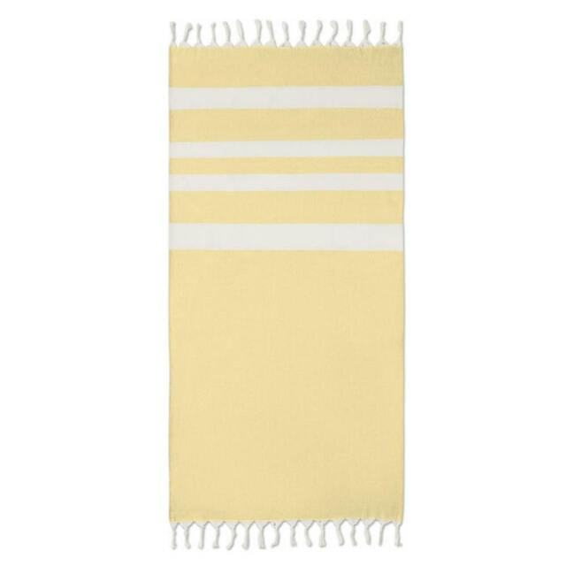 Rackhams Agoura Hammam Towel - Yellow - One Size - Yellow - 55% Recycled Polyester/45% Recycled Cotton - image 1