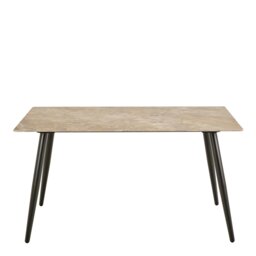 Rackhams Wicklow Ceramic Dining Table Brown/Black - black - No - Brown - thumbnail 2