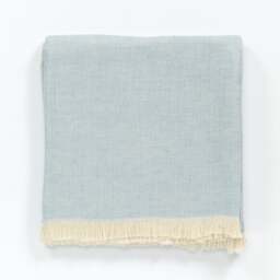 Rackhams Katre Linen Blend Throw Blanket - Burnt Orange - thumbnail 6