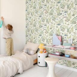 Rackhams Nemo Sealife Fish Nursery Textured Wallpaper, Teal Green - thumbnail 3