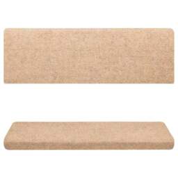Rackhams Stair Mats 10 pcs Brown 65x21x4 cm Needle Punch - thumbnail 4