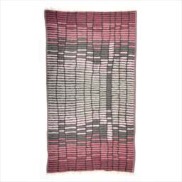 Rackhams Hipster Cotton Jacquard Hammam Towel - Turquoise and Grey - thumbnail 5