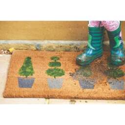 Rackhams Natural Topiary Coir Doormat 45x75 cm - thumbnail 2