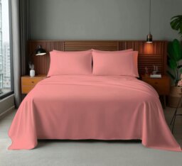 Rackhams Microfibre Soft Touch Flat Sheet Plain Dyed Bed Linen - Super King - Silver - thumbnail 4