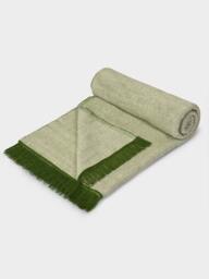 Rackhams GOTS Organic Cotton Two Toned Yoga Blanket - Two Toned - Green - thumbnail 6