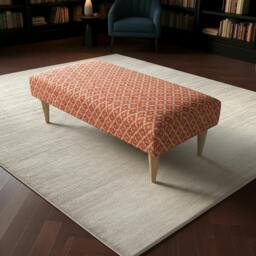 Rackhams Luxury Hand-stitched Detail Seating Ottoman Bench – Multi-Functional Coffee Table - 50 x 30 Inches (127 x 76cm)