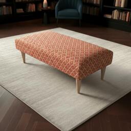 Rackhams Luxury Hand-stitched Detail Seating Ottoman Bench – Multi-Functional Coffee Table - 50 x 30 Inches (127 x 76cm) - thumbnail 6