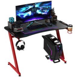 Rackhams Gaming Desk with Gamepad Holder Cup Holder Headphone Hook - thumbnail 2
