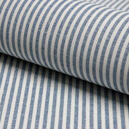 Rackhams Pinstripe Nursery Textured Wallpaper Blue - thumbnail 3