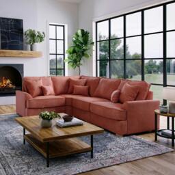 Rackhams Harrogate Left Hand Corner Sofa - Ruby