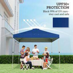 Rackhams Gazebo Roof Replacement UV50+ Waterproof for 3 x 3 m Frame - Black - 300 x 300 x 25 cm - thumbnail 5