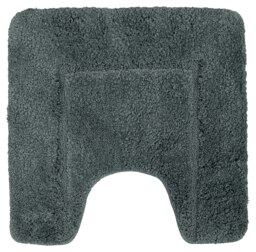 Rackhams Mayfair Microfibre Pedestal Mat Antislip - Charcoal - thumbnail 1