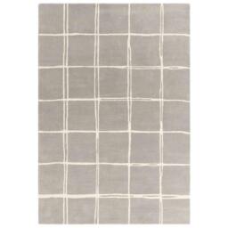 Rackhams Albany Grid Silver Rug - 120x170cm - thumbnail 2