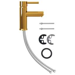 Rackhams Bathroom Basin Faucet Gold 130x176 mm - thumbnail 2