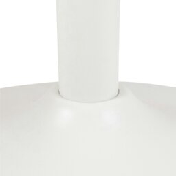 Rackhams Malta Ceramic Round Coffee Table in White 60x45cm - 1 - White - White - thumbnail 5
