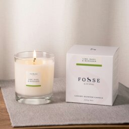 Rackhams Lime Basil & Mandarin Scented Candle - thumbnail 1