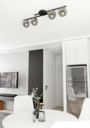 Rackhams KAIRO Ceiling lamp 4 x E14 Black with Graphite Shade - thumbnail 5
