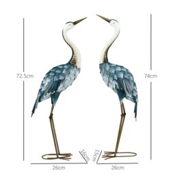 Rackhams Peacock Garden Statues Sculptures for Decorations and Gifts, Steel - thumbnail 5