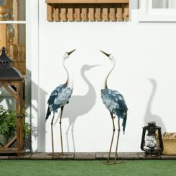 Rackhams Peacock Garden Statues Sculptures for Decorations and Gifts, Steel