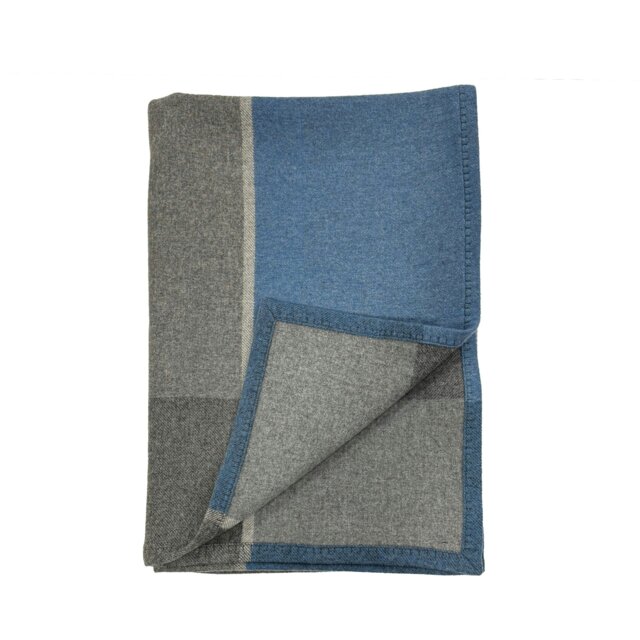 Rackhams Colour Block Blanket - Blue - image 1