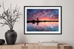 Rackhams Thurne Sunrise - Framed Print 20 x 16 inch - thumbnail 1